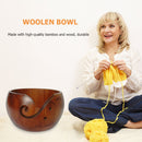 Handmade Wooden Yarn Bowl Crochet Organizer Storage Knitting Holder (A) Newly