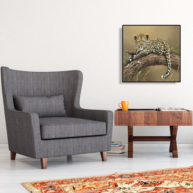 Tiger 5D DIY Full Round Drill Diamond Painting Embroidery Cross Stitch Kits