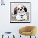 5D DIY Diamond Painting Cute Puppy Full Drill Rhinestone Mosaic Art Picture