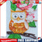 DIY Partial Special Shape Drill Diamond Painting Owl Mosaic Rhinestone Draw
