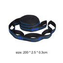5x2pcs Hammock Strap Outdoor Camping Tree Hanging Load Bearing Rope(Blue)
