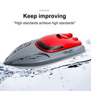 20km/h Waterproof RC Boat 2.4GHz High Speed Racing Ship for Kids (Red C)