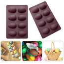 Silicone Baking Molds Easter Eggs Shape Chocolate Muffin Mousse Cake DIY Mo