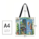 Flower house Printed Shoulder Shopping Bag Casual Large Tote Handbag