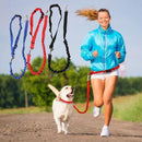 3 Color Pet Dog Traction Rope Slides Lead Training Elastic Collar
