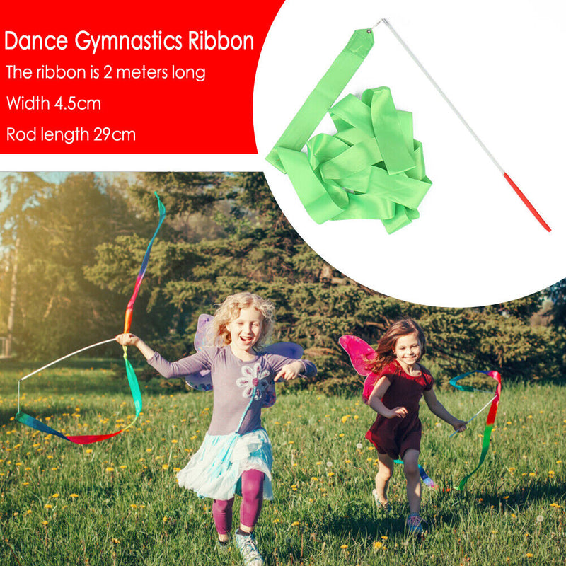 #A 2m Gym Dance Ribbons Rhythmic Equipment Gymnastics Art Ballet Streamer for