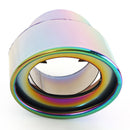 Burnt Multicolor Straight Stainless Steel Car Exhaust Tip Muffler Silencer Newly