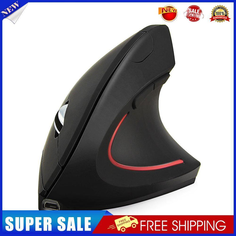 2.4GHz Wireless 3 Gears 1600 DPI Rechargeable LED Ergonomics Vertical Mouse