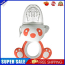 Silicone Newborn Baby Teether Infant Fresh Food Bag Feeder Nipples (Red)