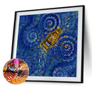 5D DIY Star Lake Full Round Drill Diamond Painting Handicraft Rhinestone Drawing