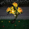 2x LED Solar Garden Orchid Light Waterproof Landscape Fence Decor (Yellow) Newly