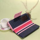 Long Women Wallets Card Holder Clutch Purse Coin Money Bag (Dark Blue)
