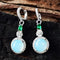 Wedding Jewelry Party Moonstone Earrings Topaz Ear Stud Peridot Moonstone