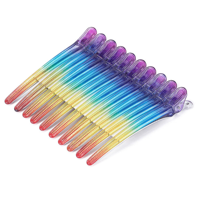 10pcs Holding Hair Styling Clip Flat Duck Mouth Hair Clips Sectioning Hair Pins