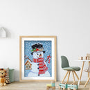 5D DIY Diamond Painting Special Shaped Crystal Drill Snowman Mosaic Picture K