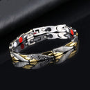 Twisted Dragon Pattern Bangles Detachable Magnetic Therapy Couple Bracelets