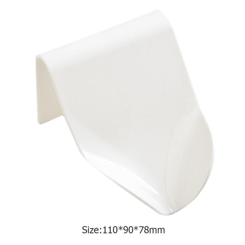Drainage Soap Box Plastic Soap Collection Shelf Wall Holder Tray (White)