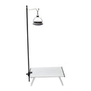 Portable Folding Lamp Pole Camping Picnic Adjustable Light Holder (Black) Newly