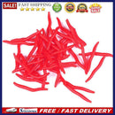 50pcs/Set Worm Soft Lure Earthworm Fishing Artificial Rubber Baits Shrimp Tac