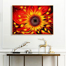 Handmade Full Round Drill Diamond Painting 5D Abstract Flower Poster Kit