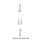 #A Wind Chime Crystal Light Catcher Hanging Butterfly Devil Eye Ornaments Art Cr