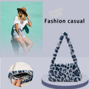 Plush Animal Pattern Underarm Bag Female Shoulder Mini Purse Lady Daily Handbags