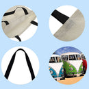 Buses Printed Shoulder Shopping Bag Casual Large Tote Handbag (40*40cm)