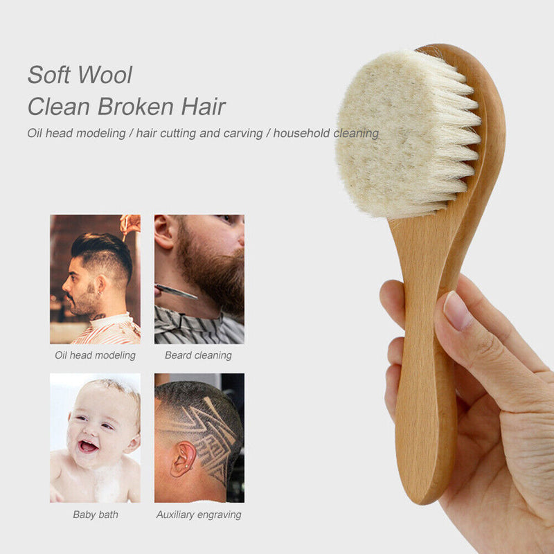Baby Rubbing Artifact Wash Hair Beech Wool Brush Haircut Soft Cleaning Newly