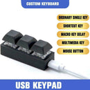 Function Mechanical Keyboard Rgb Backlight 3 Keys Self-setting DIY Keycap D5M0