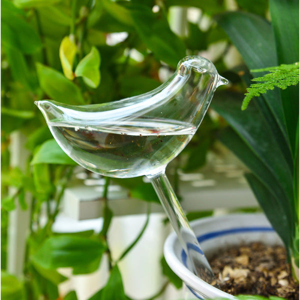 Self Watering Plant Bulbs Irrigation Birds Glass System Auto Drip Shape Garden