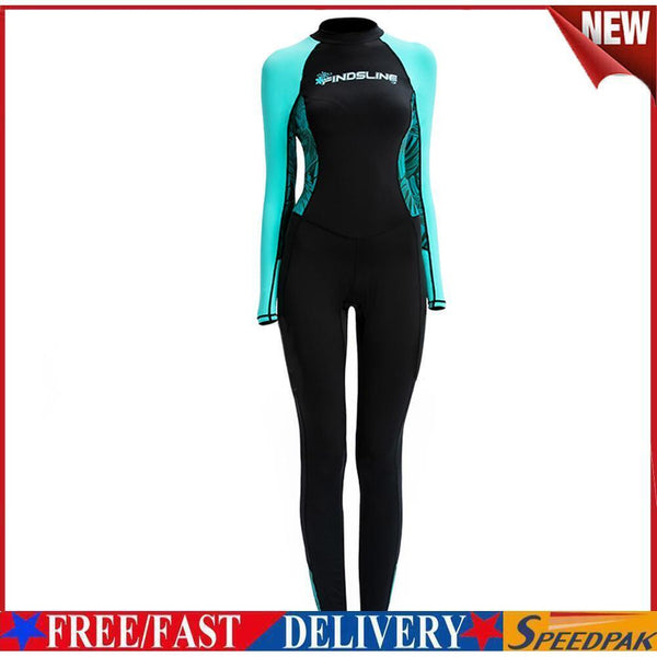 Full Body Wetsuit One-Piece Snorkeling Diving Suit for Women (Black XS) #F