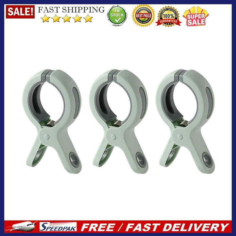 3pcs Beach Towel Clips Strong Laundry Sunbed Quilt Clothes Fixed Wind Clamp