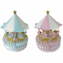 Romantic Carousel Candy Box Wedding Birthday Party Guest Gift Decor (Pink)