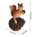 Simulation Squirrel Tree Hangings Wall Sculpture Squirrel Garden Statue