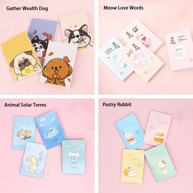 Easy Carry Portable Diary Small Book Cartoon Notebook Cute Mini Pocket Notepad