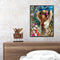 DIY Paint By Number Kit Women in Flowers No Frame for Home Decorative Art