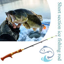 Ice Fishing Rod River Shrimp Winter Carp Fishing Pole (Straight Handle) Newly