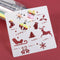 DIY Craft Scrapbooking Merry Christmas Layering Stencils Painting Template