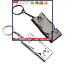 Survival Whistle - Super Loud 2pcs Distress Rescue Signal Whistle with Keyc