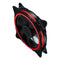 120mm PC Case Fan Halo Triple-Ring Chassis Cooling Fan for Desktop (Red) Newly