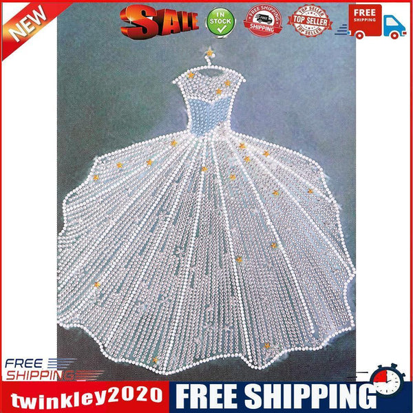 Diamond painted 5D DIY wedding dress series with different diamonds(YX3889)