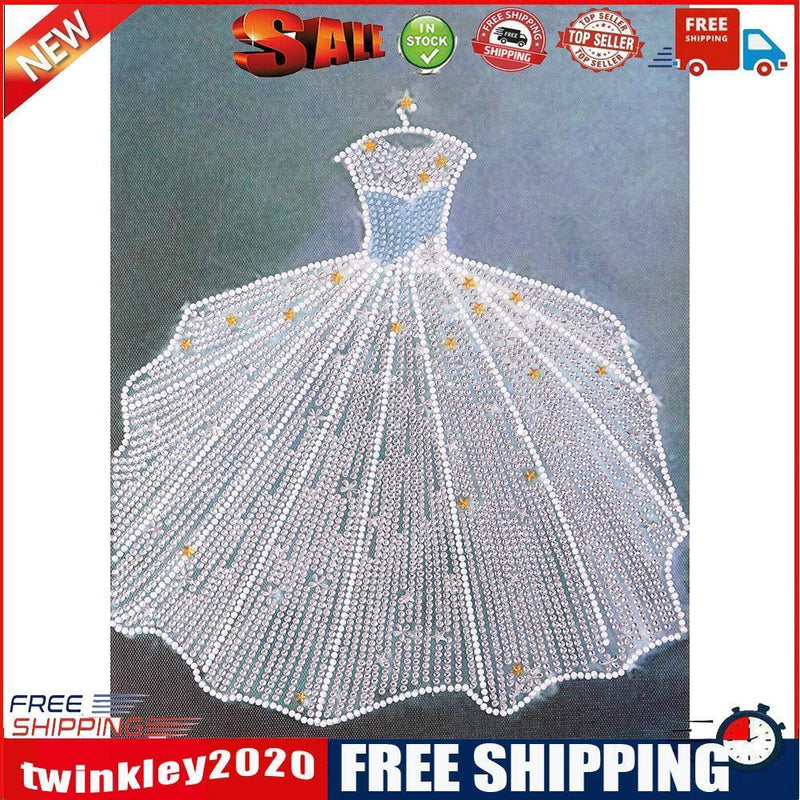 Diamond painted 5D DIY wedding dress series with different diamonds(YX3889)