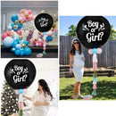 36" Large Black Gender Reveal Balloon Oh Baby Boy Girls Confetti I0M0 T5F5