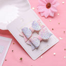 Double Layer Baby Girls Cute Hairpins Kids Hair Clips Bows Headwear Sequin Bow