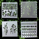 Paper Cards Walls Painting Embossing Template Layering Stencils Scrapbooking