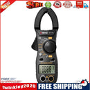 Digital Clamp Meter DC/AC Multimeter Ammeter Voltage NCV Ohm Tester (Black)