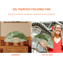 Bamboo Forest Birds Oil Paint Folding Fan By Number DIY Digital Oil Painting Fan