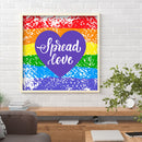 5D Diamond DIY Six-Color Rainbow Full Round Drill Rhinestone Kit