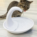Automatic Cat Water Drinking Fountain Electric Pet Dog Swan Drinker Pump Newly