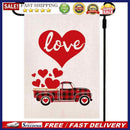 Love Car Door Decoration Flag for Home Linen Flag Wall Plaque Hanging Ornam